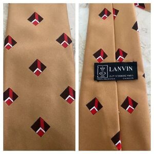 1970’s Vintage Lanvin Tie Geometric Pattern